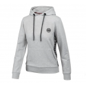 Women Hooded 'Small Logo' FRENCH TERRY Grey Pitbull - 1