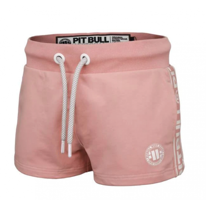 Women shorts 'Small Logo' FRENCH TERRY PINK Pitbull - 1