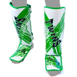 SHIN GUARDS TWINS SPECIAL FSG-TW2 WHITE-GREEN Twins Special - 1