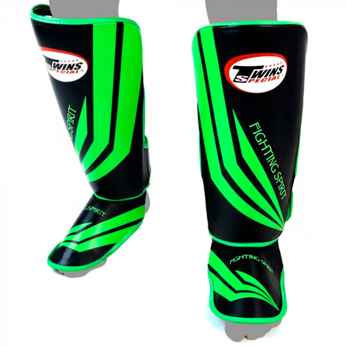 SHIN GUARDS TWINS SPECIAL FSG-43 BLACK-GREEN Twins Special - 1
