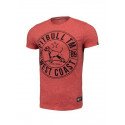 Koszulka T-Shirt Pit Bull Circle Dog red melange Pitbull - 1