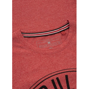 Koszulka T-Shirt Pit Bull Circle Dog red melange Pitbull - 4