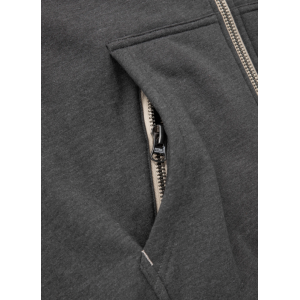 Hooded Sweatjacket SHERPA RUFFIN Charcoal Pitbull - 6